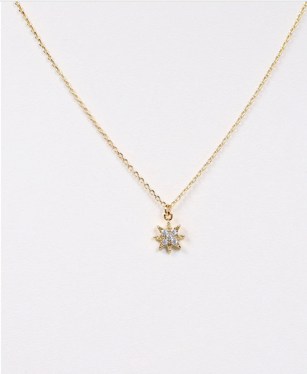 Delisle CZ Necklace-Gold