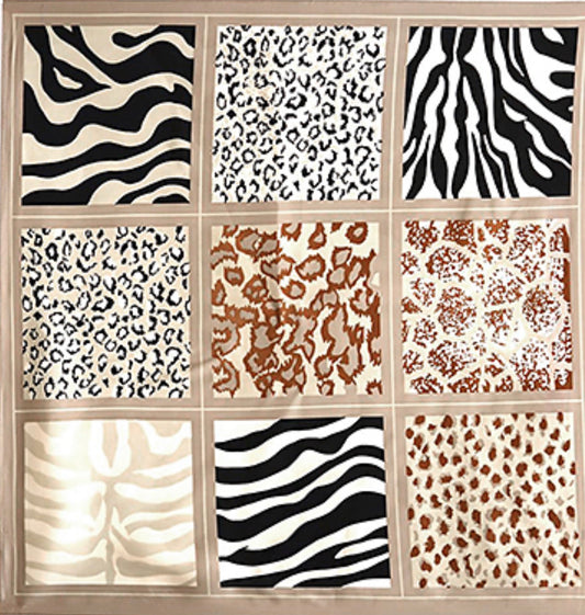 Animal Print Silky Bandana