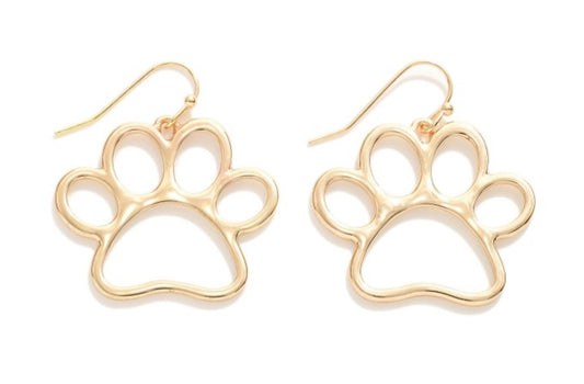 Paw print Drop Earrings
