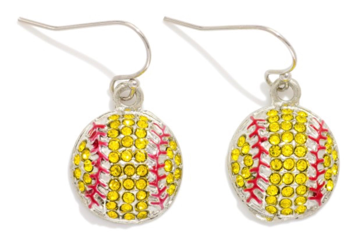 Softball Earrings