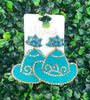 Lady Cowboy Hat Earrings