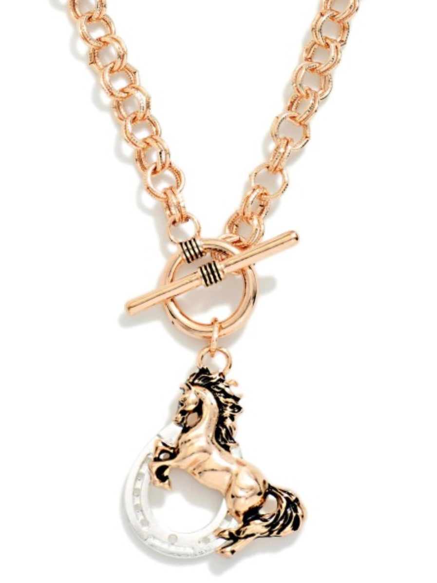 Horseshoe Pendant Necklace