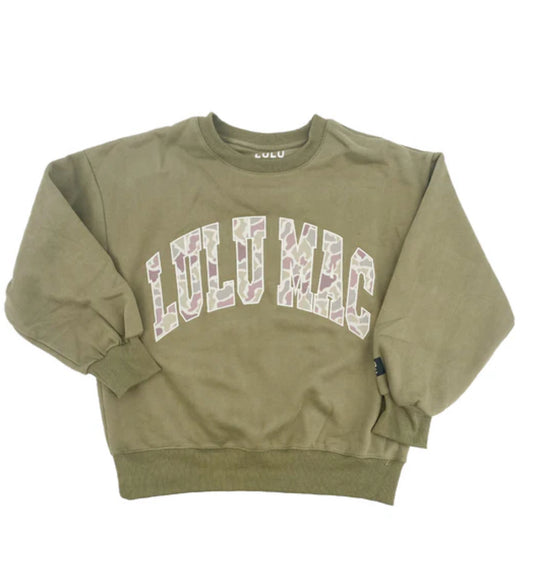 Lulu Mac Camo Green Sweatshirt