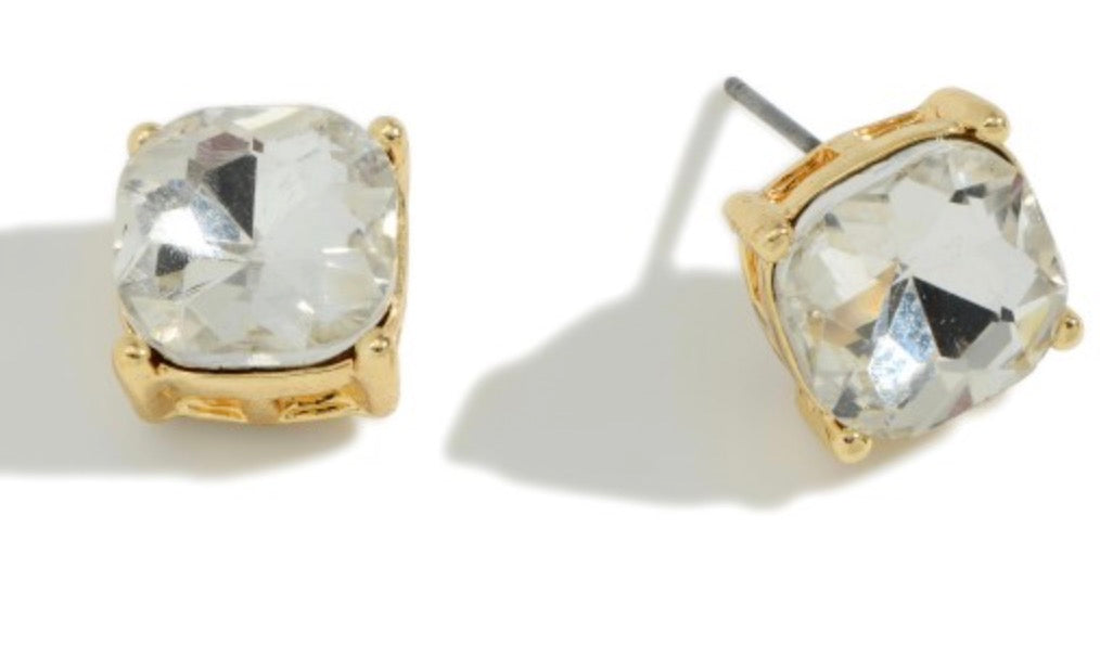Rhinestone Stud Earrings