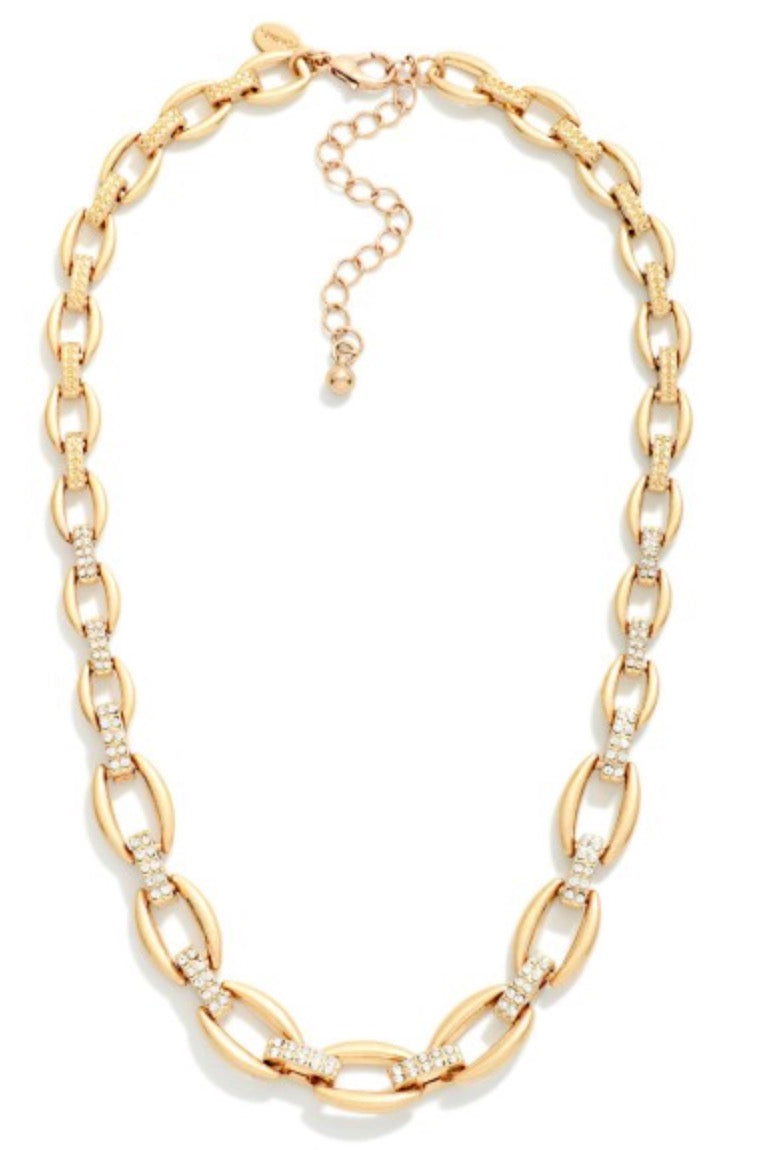 Rhinestone Link Necklace