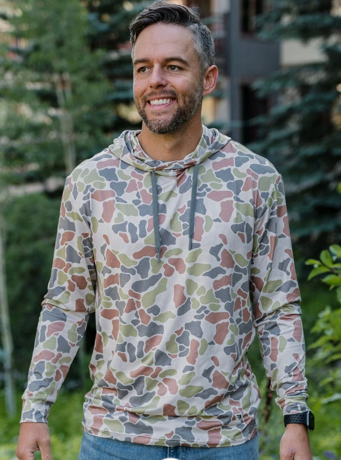 Performance Hoodie- Driftwood Camo