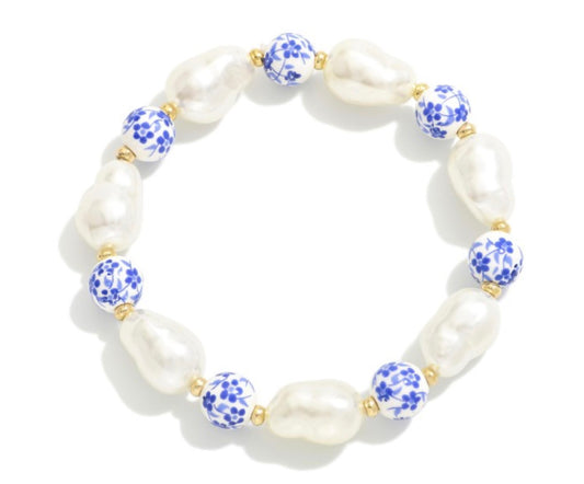 Chinoiserie Pearl Bracelet