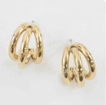 Basic Trio Huggie Hoop Earring