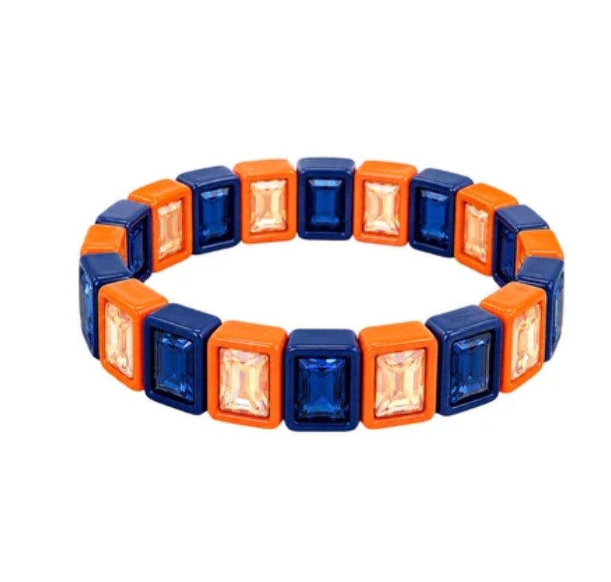 Lulu Mac Orange & Navy Bracelet
