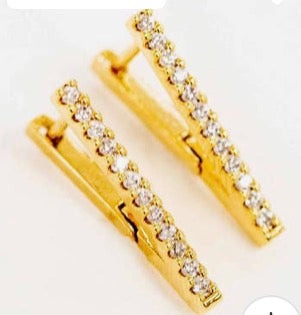 Edged Hoop Earring