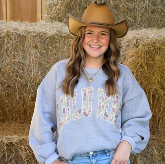 Lulu Mac Grey Camo Sweatshirt