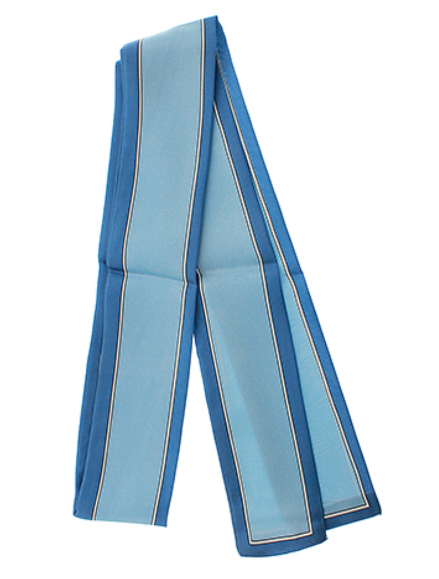 Line Border Twilly Scarf