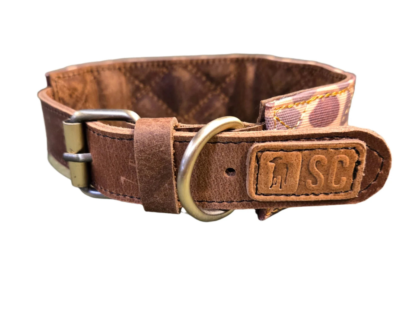 Waxed cotton dog collar