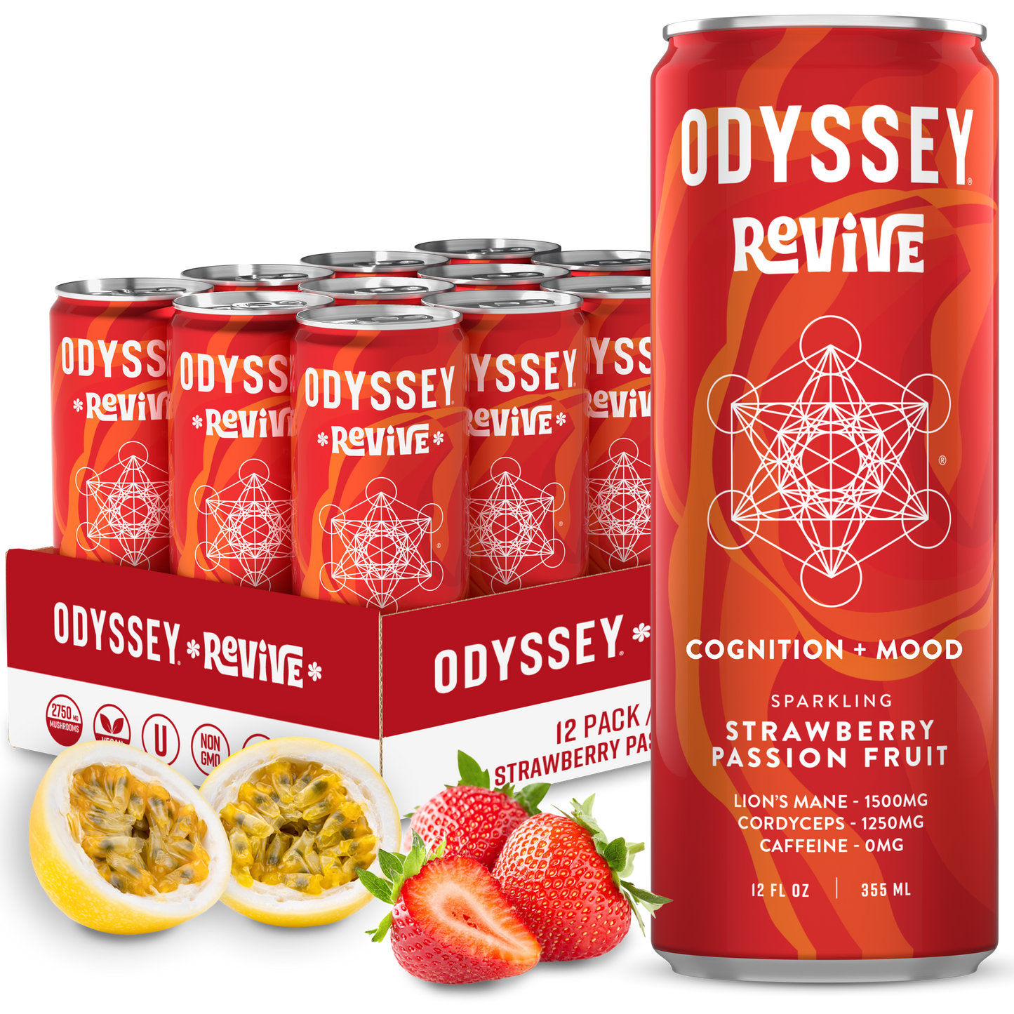 Odyssey Revive Sparkling Mushroom Drink