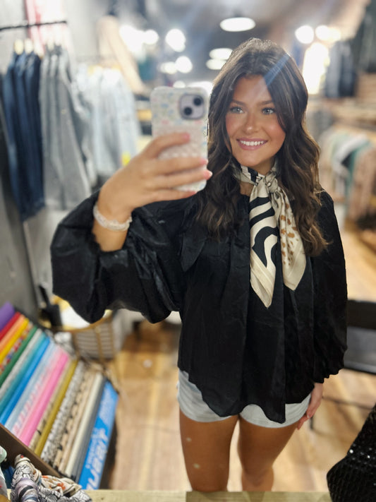 Animal Print Silky Bandana