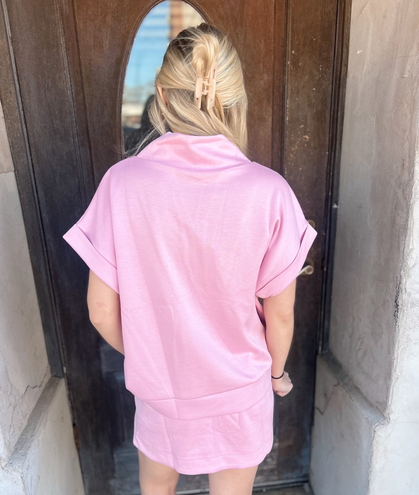 Quarter Zip Skort Set