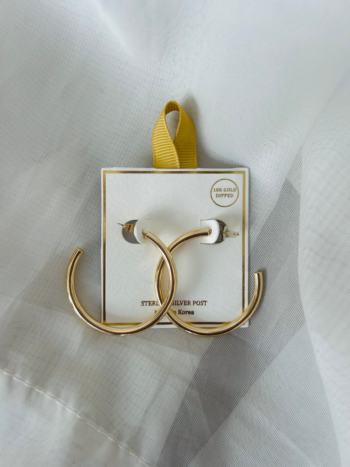 18k Gold Hoops