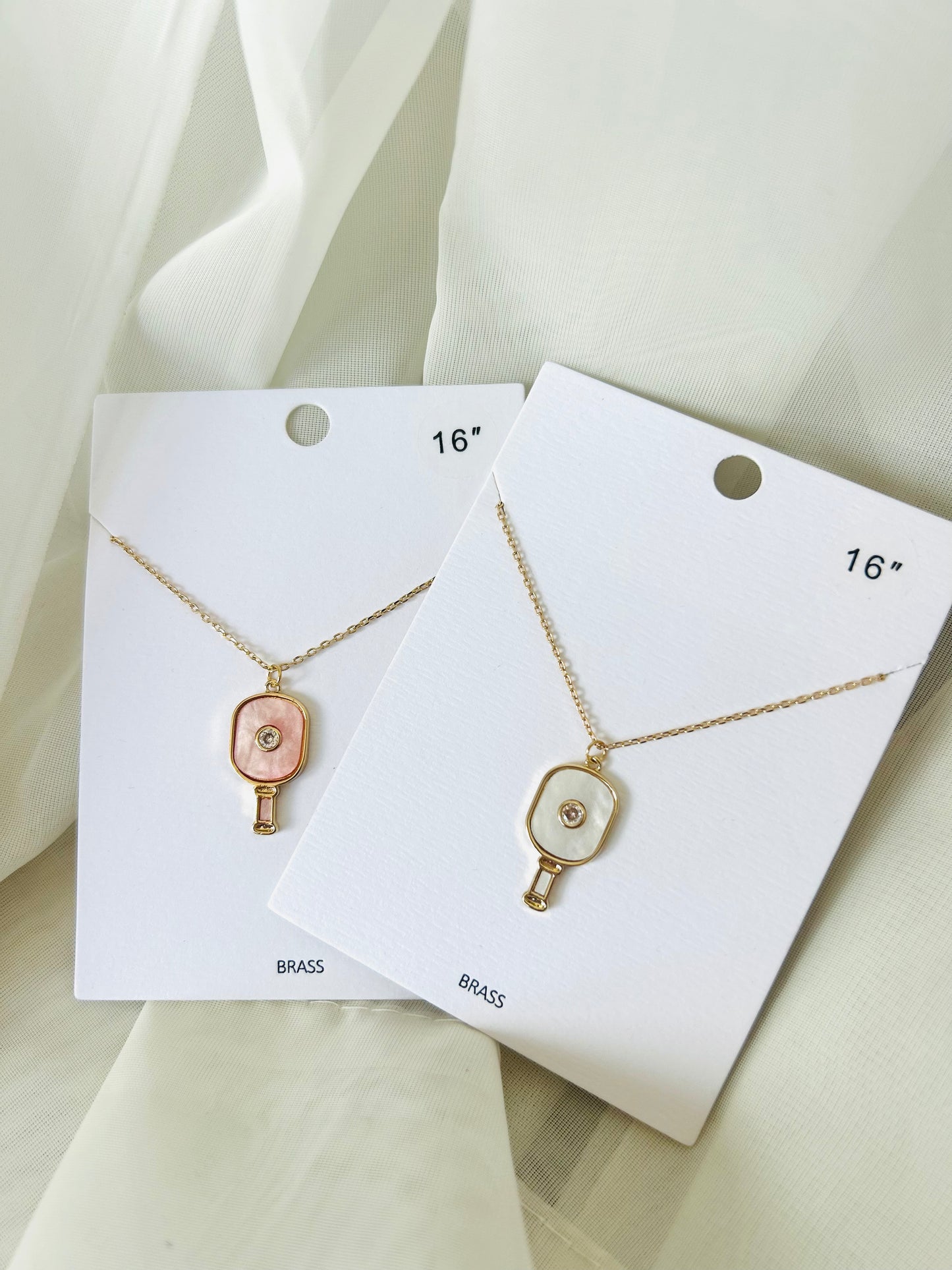 Pickleball Pendant Necklace
