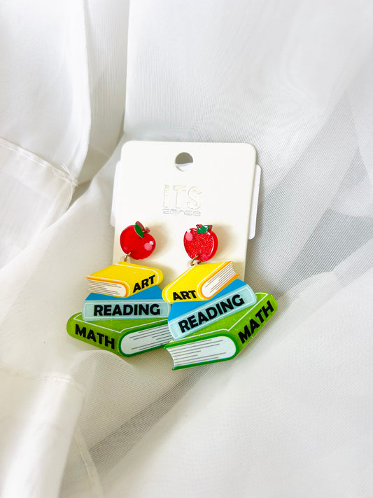Book Stack Earrings