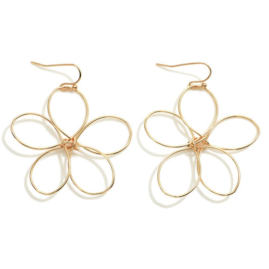 Flower Outline Earrings