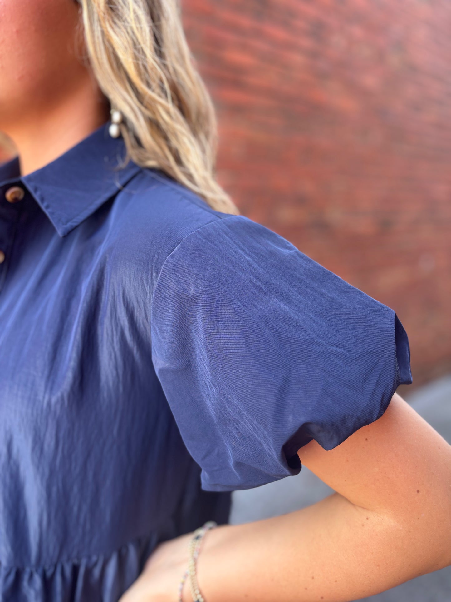 Navy Shimmer Dress