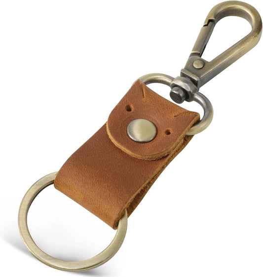 Small Genuine Leather Keychain