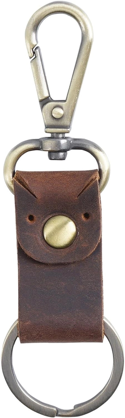 Small Genuine Leather Keychain