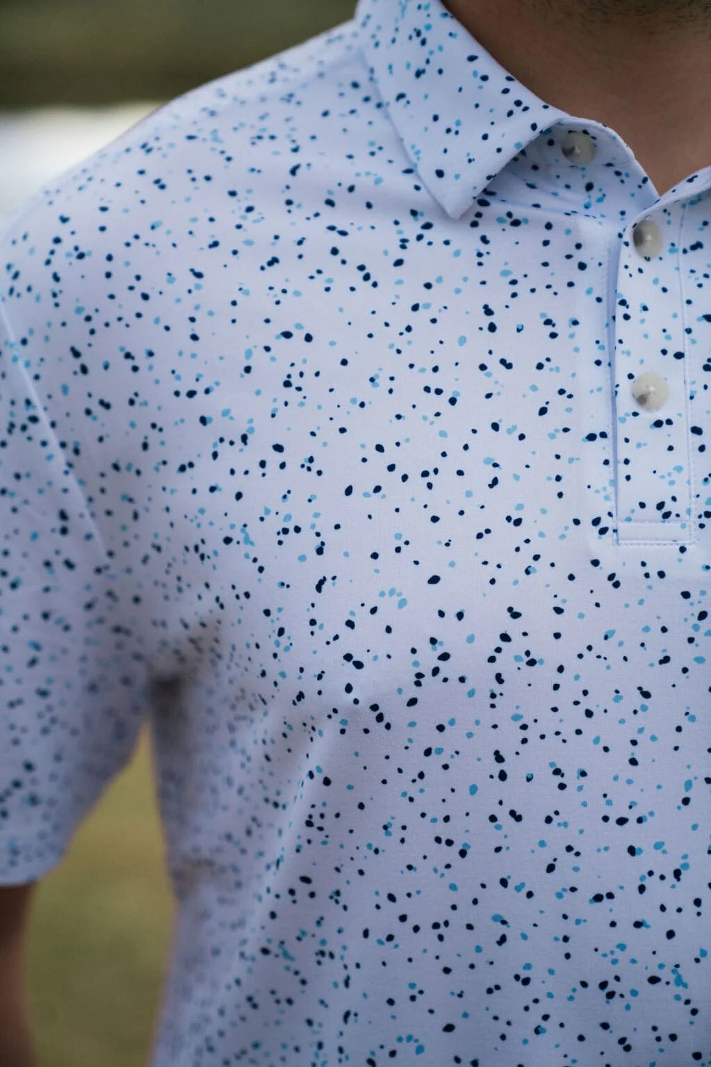 Performance Polo - White Speckled