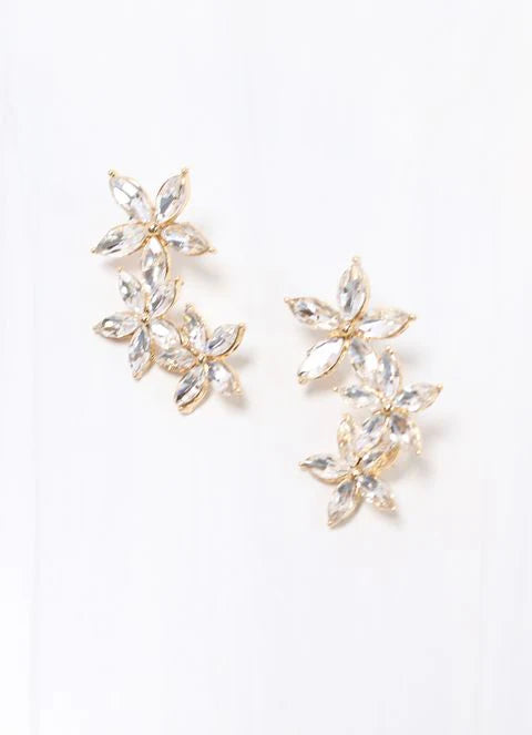 Erna CZ Flower Earring