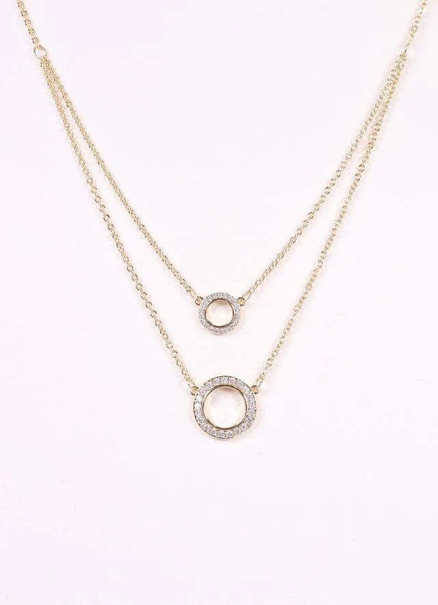 Cynthia Layered Circle Necklace