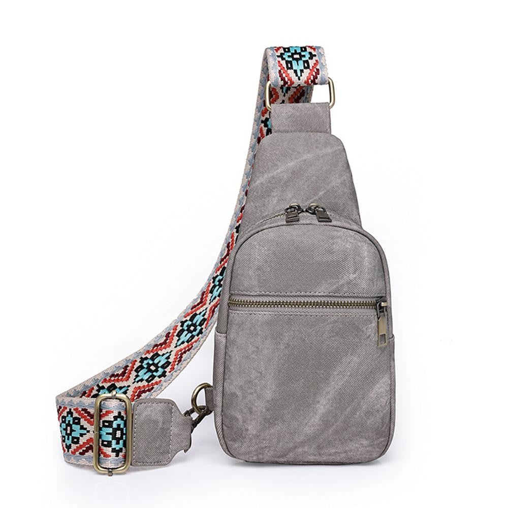 Acid Wash Sling Bag