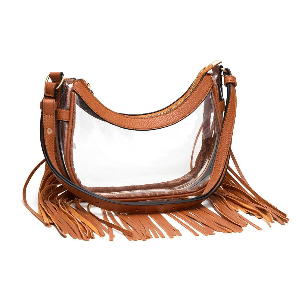 Clear Crossbody with Fringe