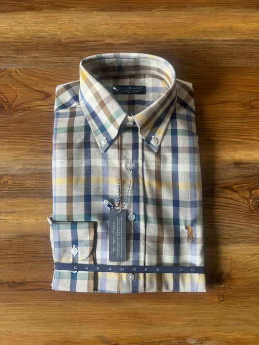 Huntsman Gingham Button Down