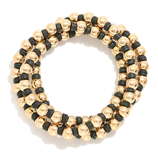 Black and Gold Bracelet