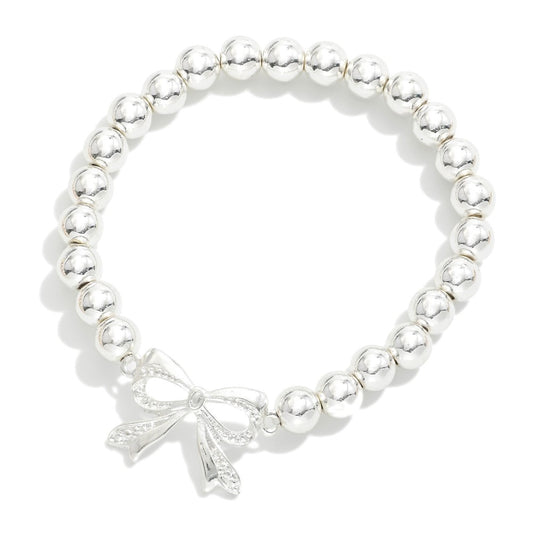Metal Tone Bow Bracelet