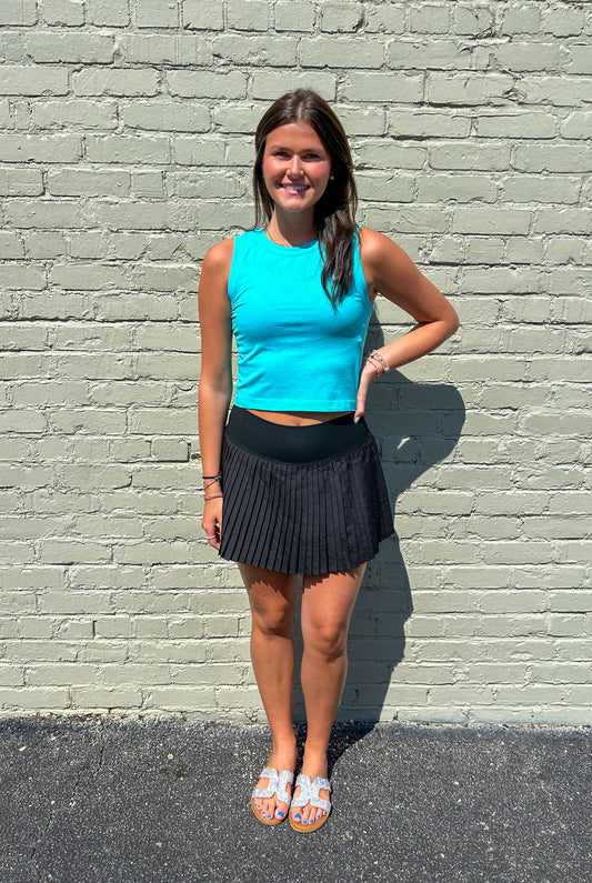 Pleated Athletic Skirt