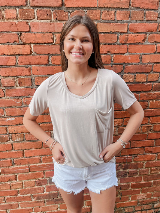 V-Neck Pocket Shirt