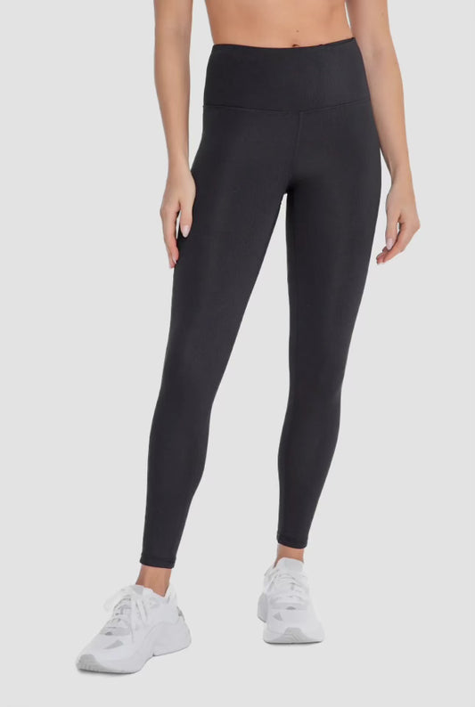 Jacquard Ribbed High Waisted Leggings