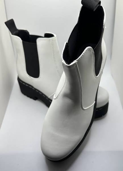 White & Black Boot
