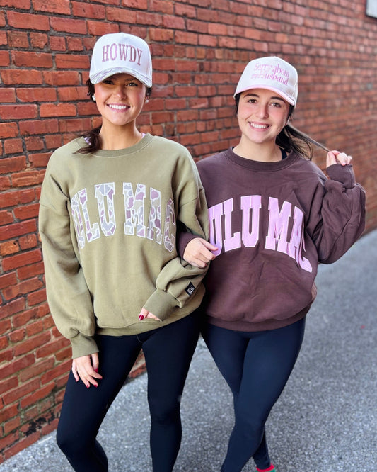 Lulu Mac Brown and Pink Sweatshirt