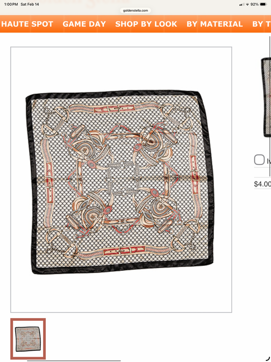 Chain Printed Square Scarf