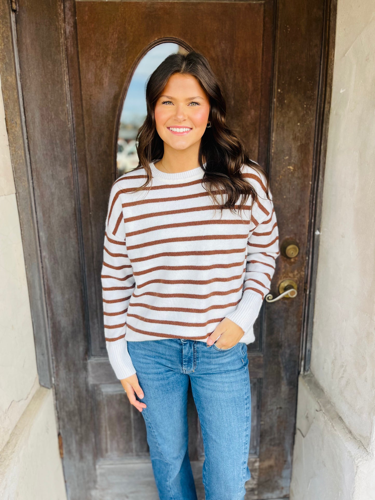 Striped Knit Sweater