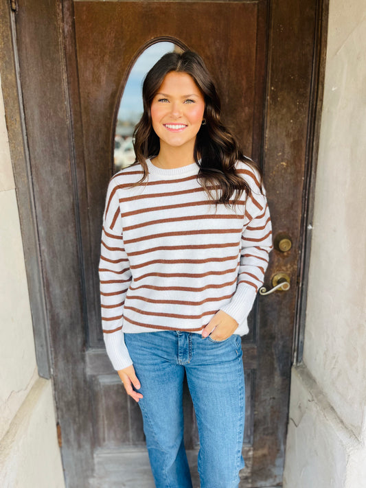 Striped Knit Sweater