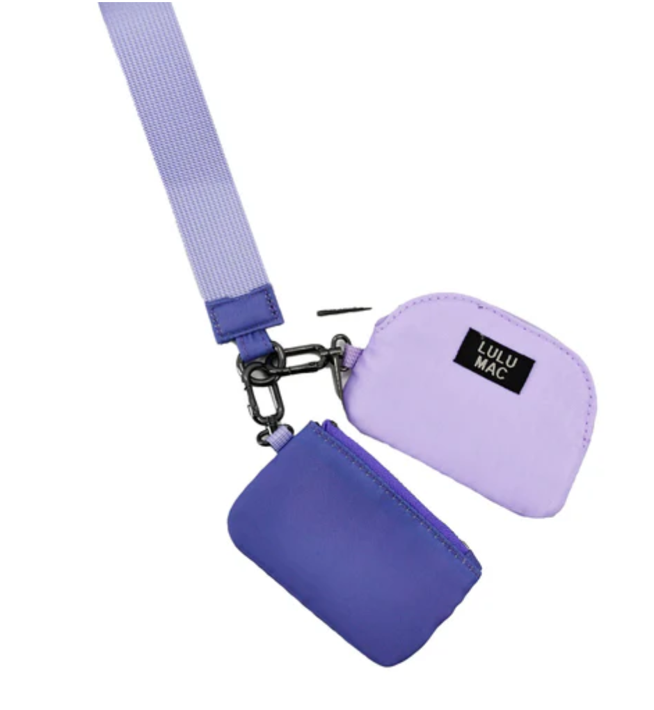 Double Pouch Wristlet Key Chain