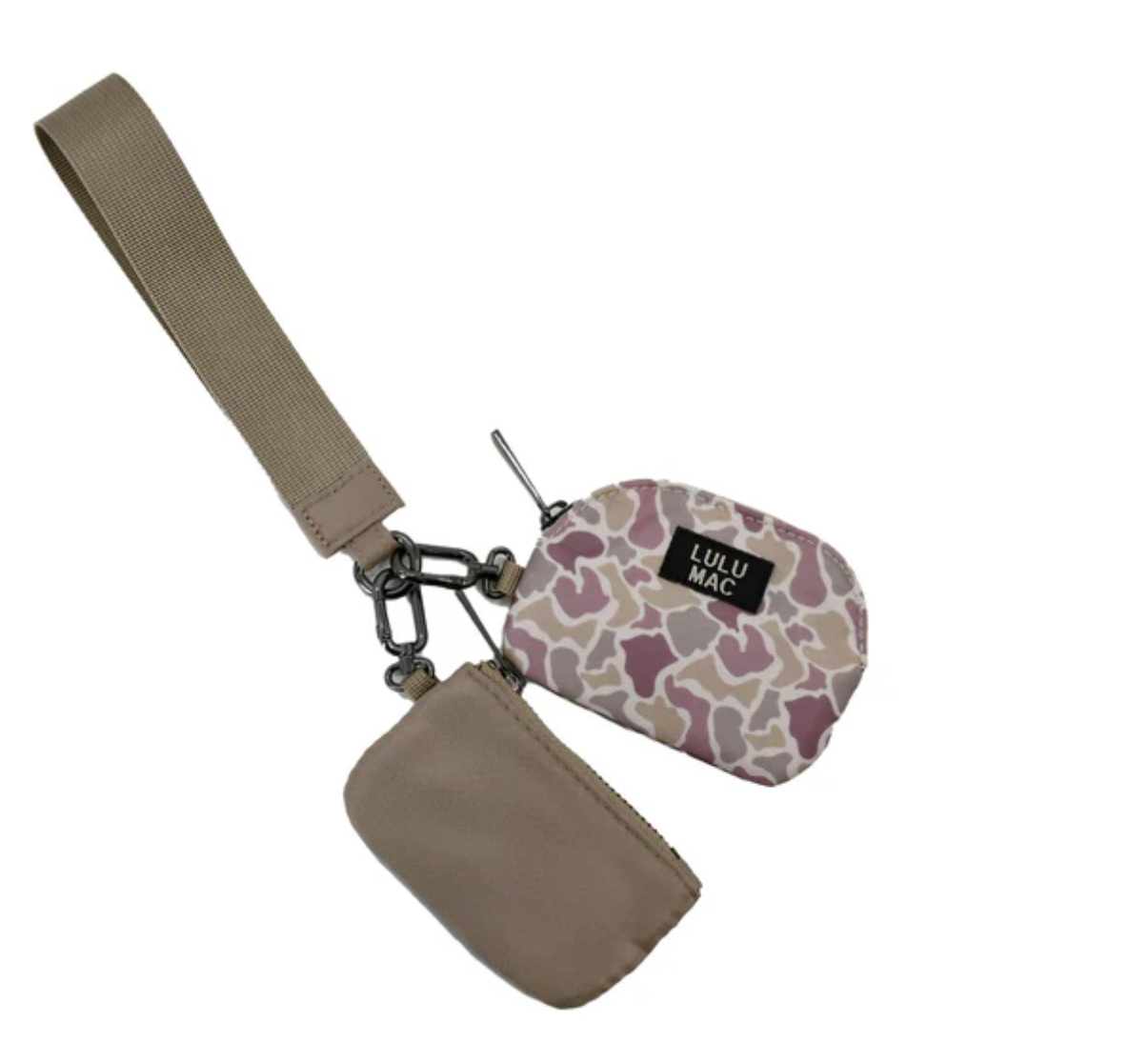 Double Pouch Wristlet Key Chain