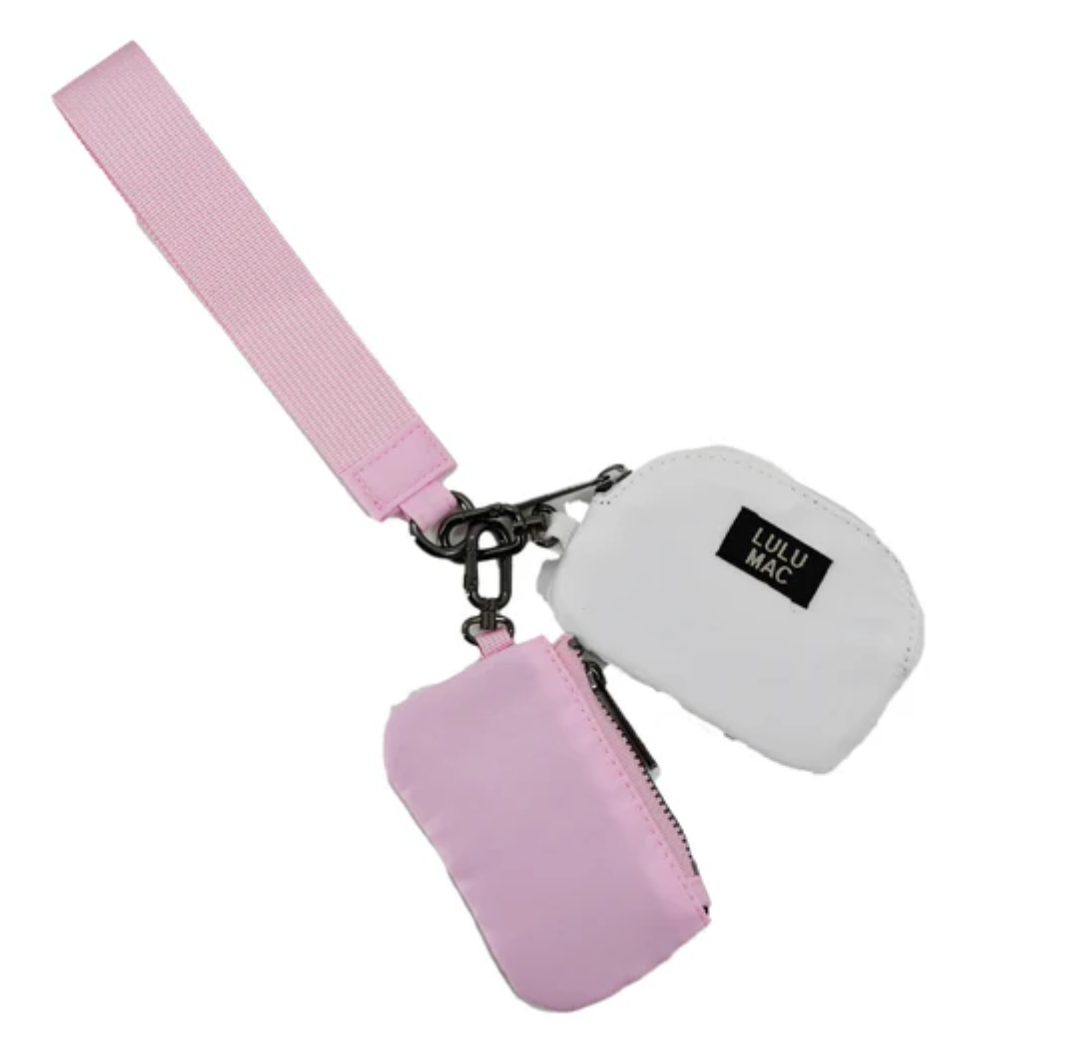 Double Pouch Wristlet Key Chain