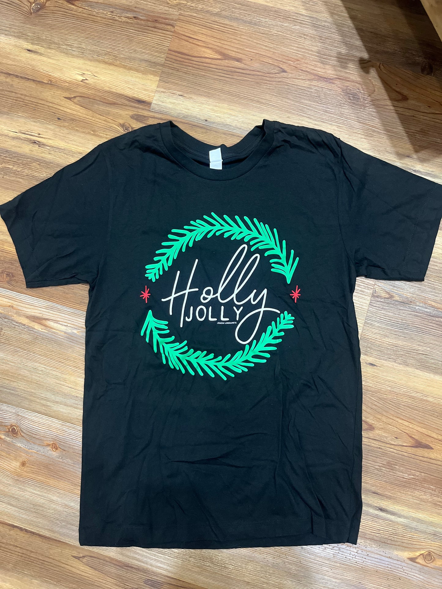 Holly Jolly Wreath T - Shirt