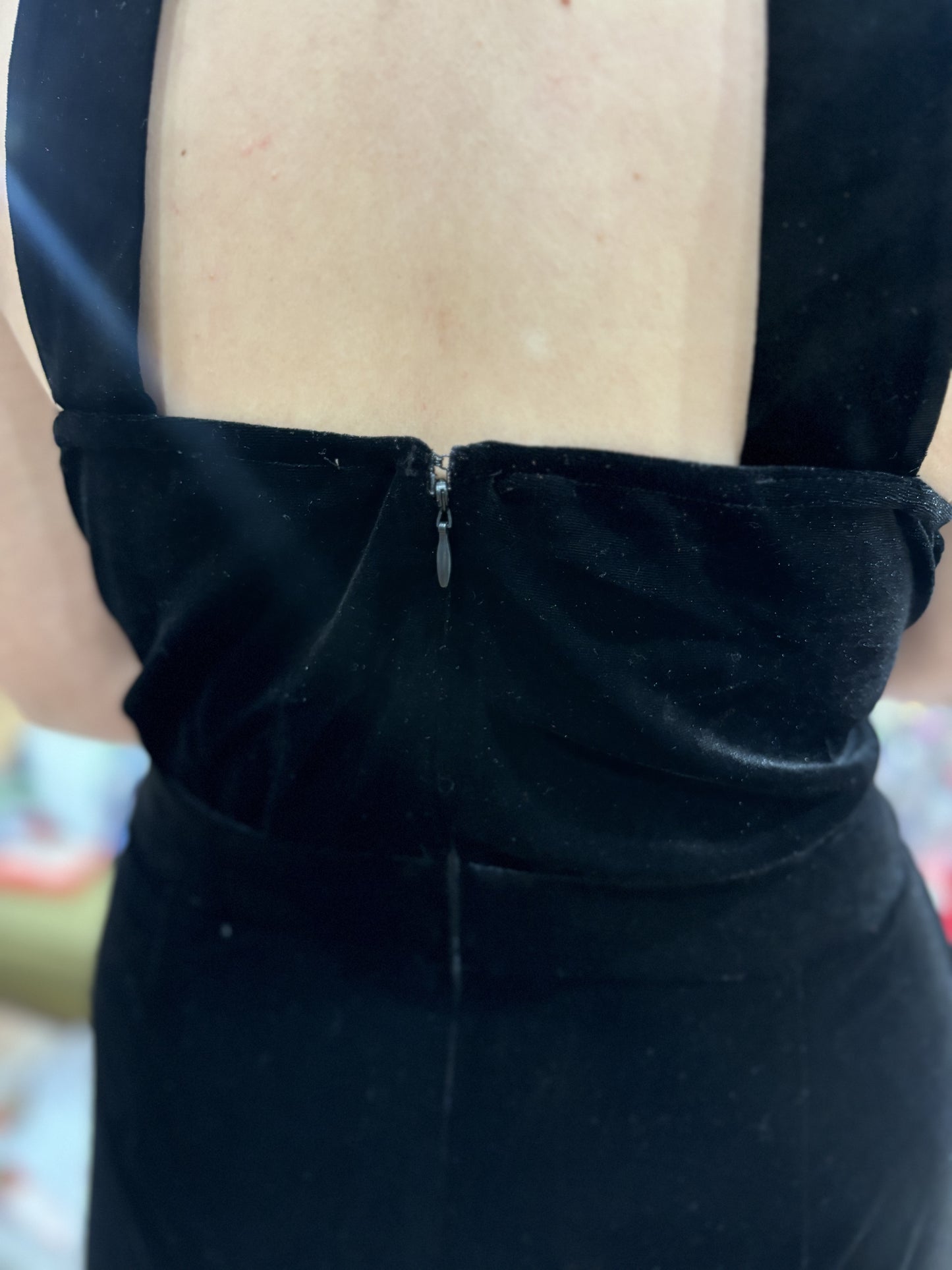 Velvet Cowl Neck Jumpsuit