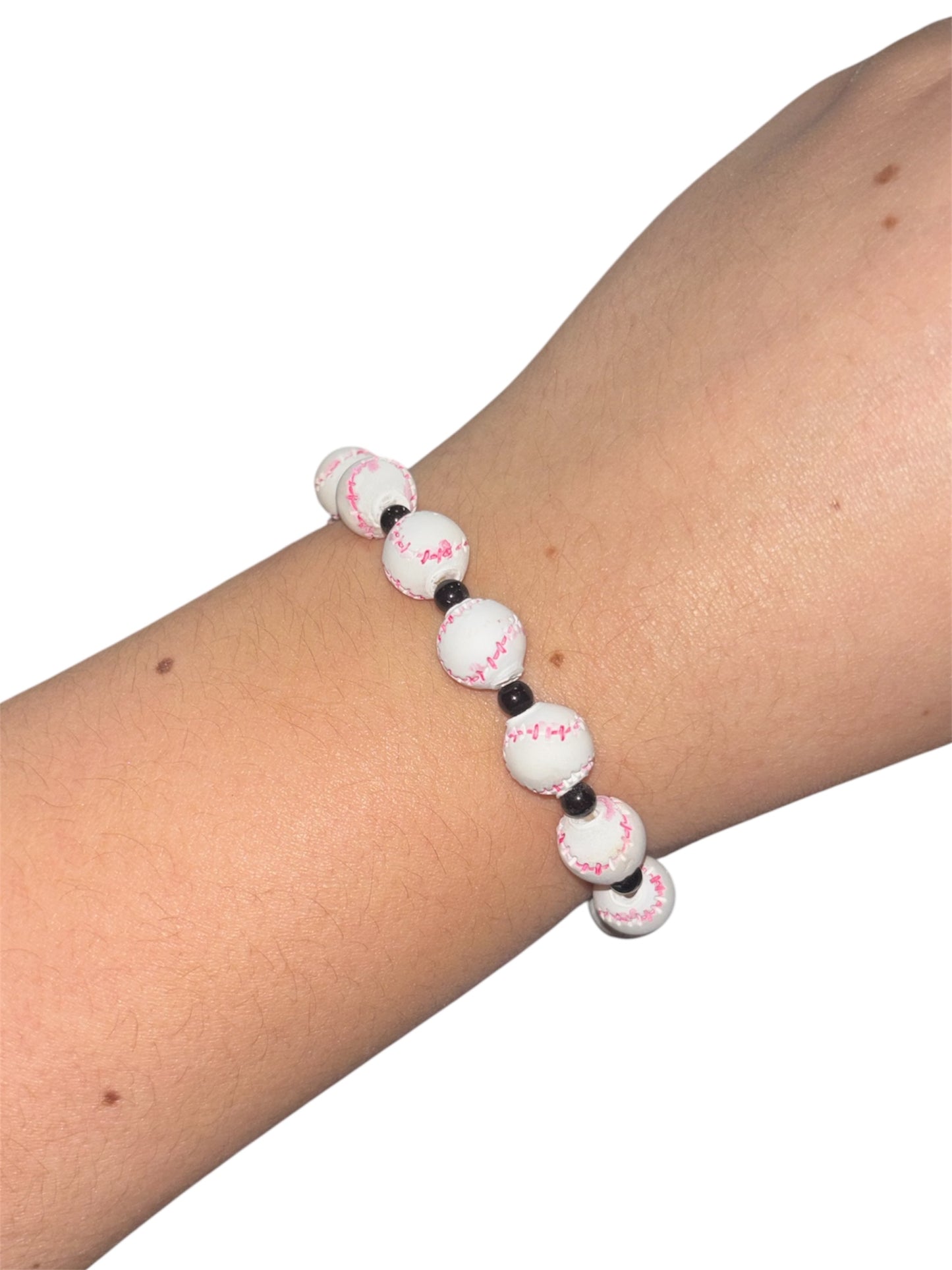 Wooden Baseball Bracelet