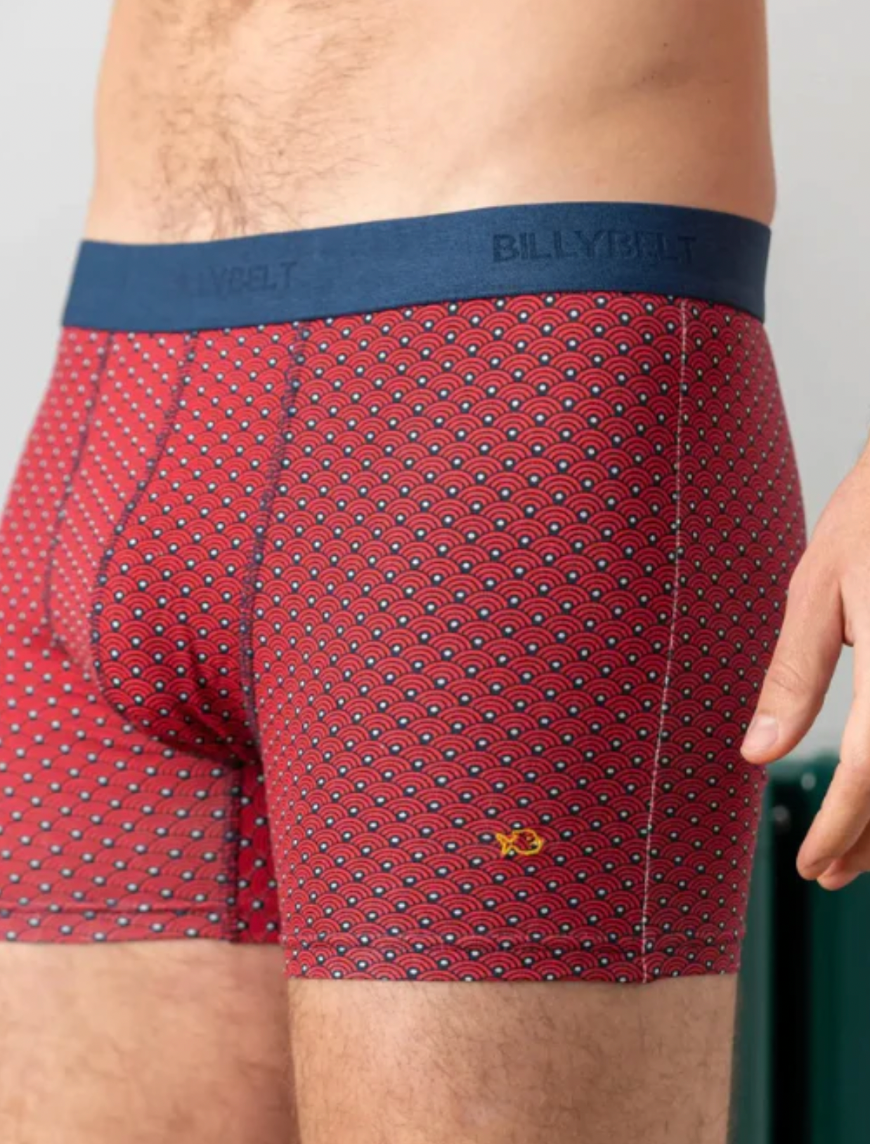 RED JAPAN COTTON BOXER BRIEF